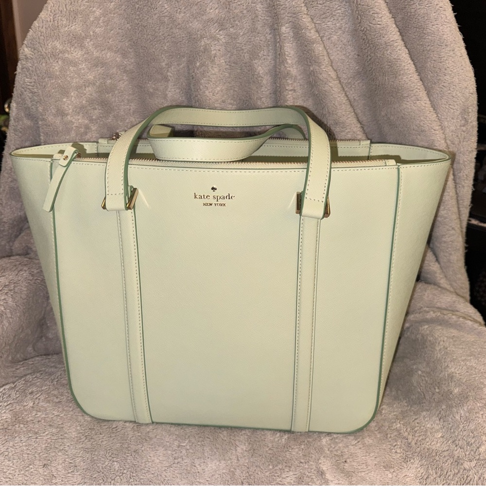 Kate Spade Light Green Tote Bag